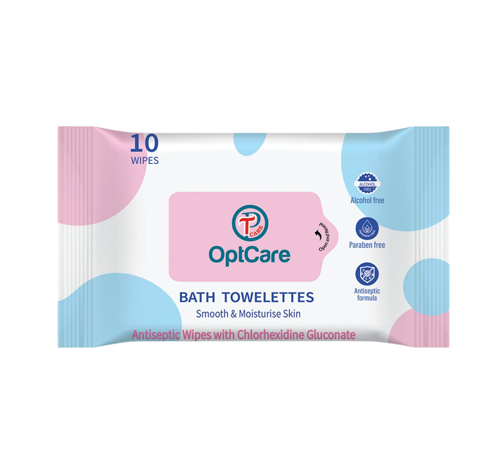 OPTCARE BATH TOWELETTES (Size: 24x32cm)