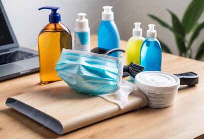 office-object-cleaning-product-wood-table-with-medical-mask-gel-laptop_1199132-171097 office-object-cleaning-product-wood-table-with-medical-mask-gel-laptop_1199132-171097